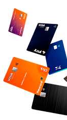 Vários cartões em destaque