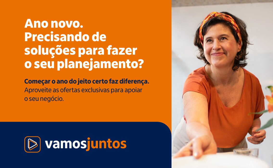 Main banner escrito "Ano novo. Precisando de soluções para fazer o seu planejamento?"