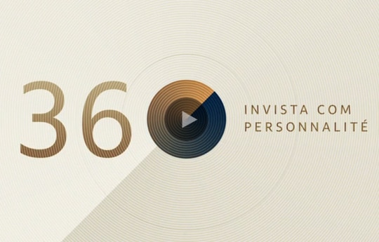 Logo Itaú Personnalité 360 com os dizeres "invista no personnalité"