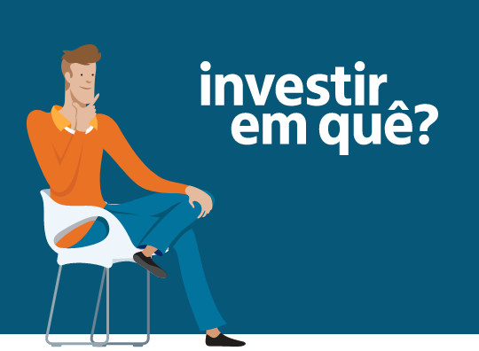 animação de um homem sentado e escrito o nome da nova plataforma investir em quê?