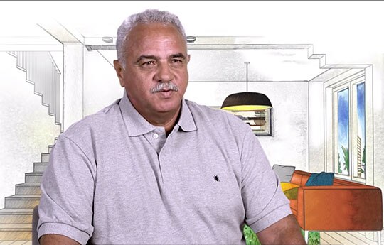 Foto do Aldo, ganhador do PIC.