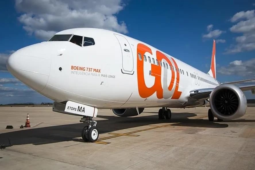 Avião da GOL Linhas Aéreas. Foto: GOL / Divulgação