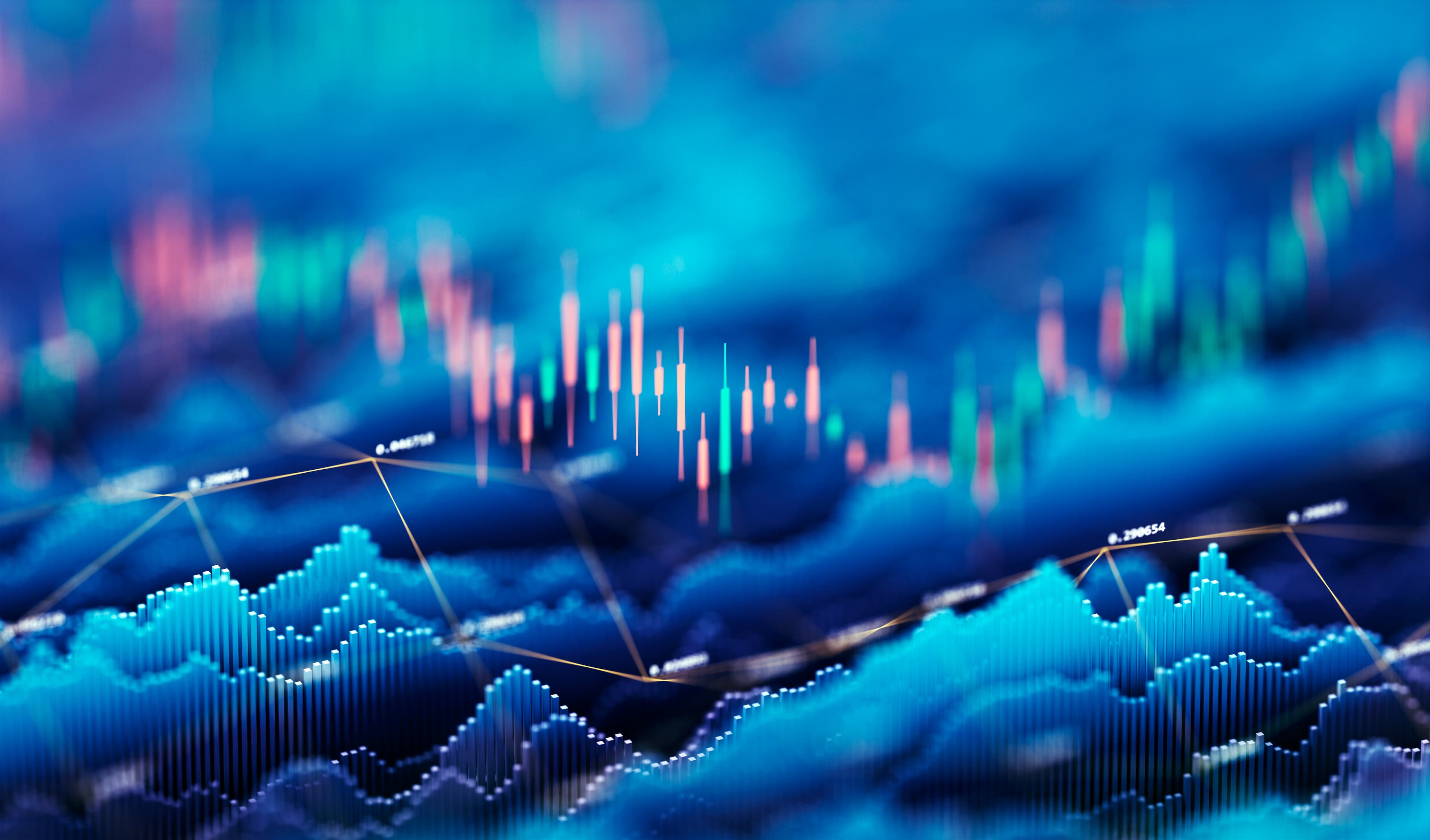 Imagem ilustrativa de investimentos, índices e dados