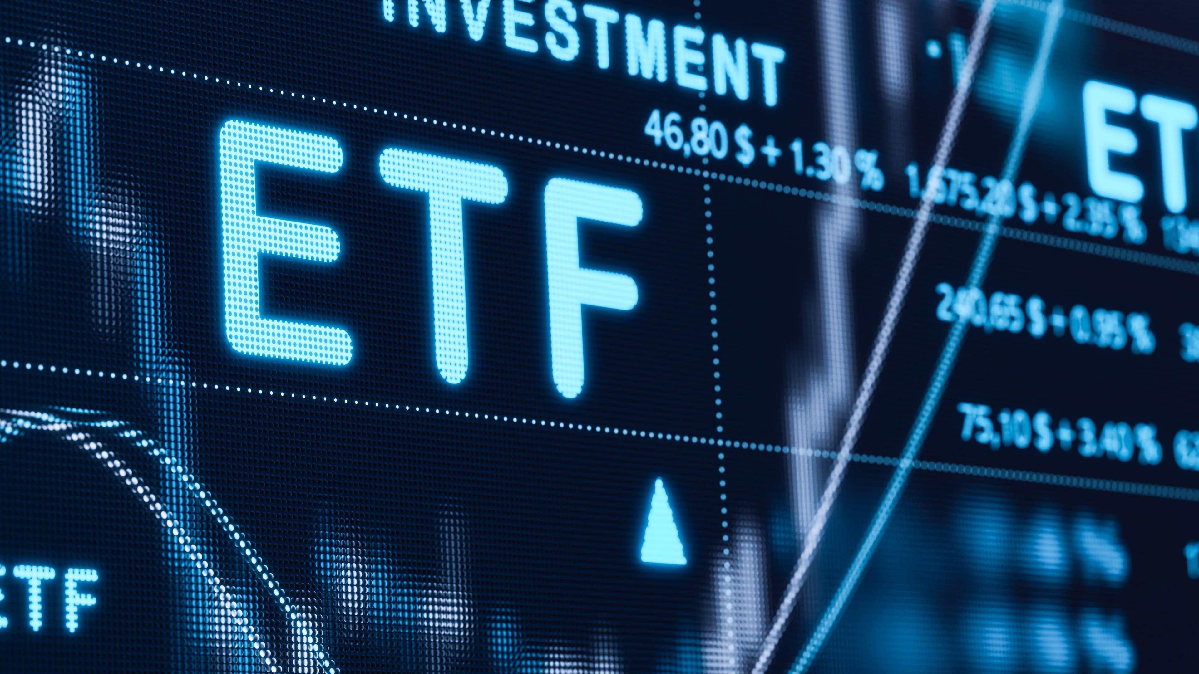 Imagem com a sigla ETF