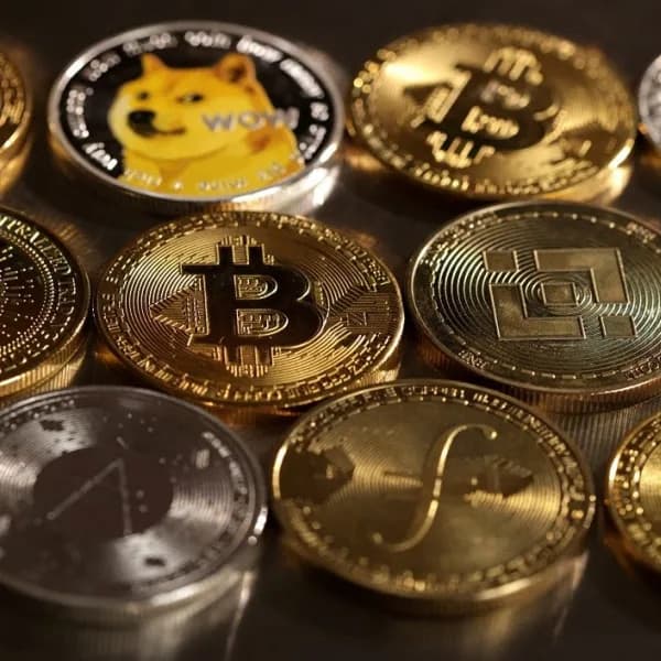 Imagem simbolizando criptoativos