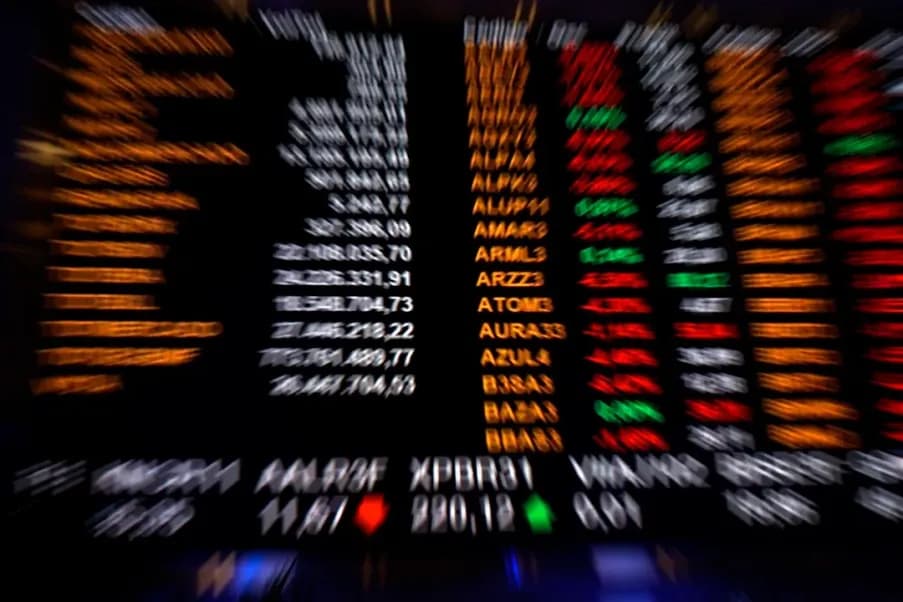 Gráfico de ações do Ibovespa