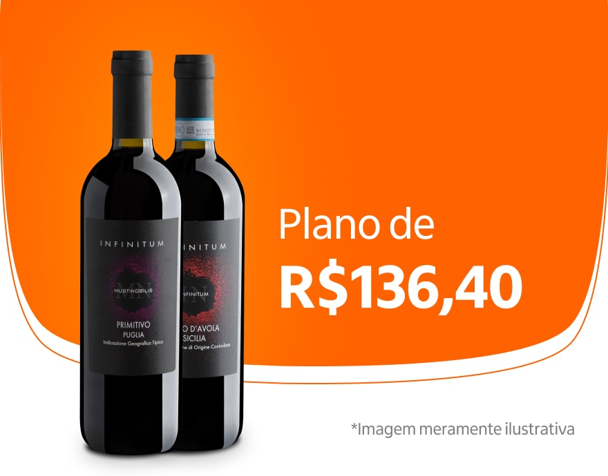 Banner com vinhos do plano Pra Explorar por R$ 136,40
