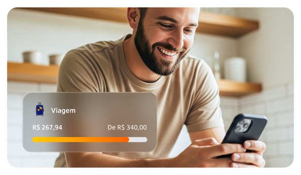 Aplicativo aberto no Controle de gastos