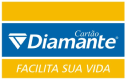 Logo da bandeira Diamante Card. Lê-se: "Cartão Diamante. Facilite sua vida".