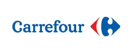 Imagem com fundo branco e logo da Carrefour.