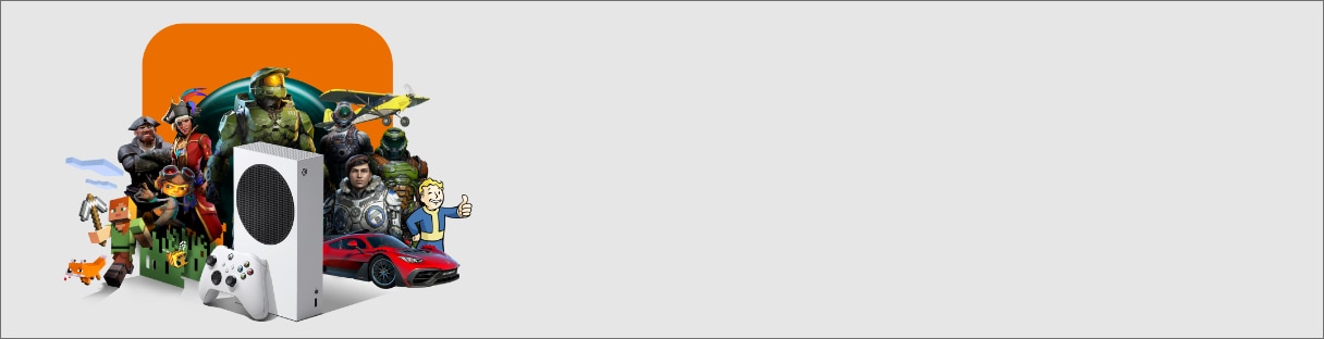 XBox com personagens de jogos ao fundo e a bolacha do Itaú também ao fundo