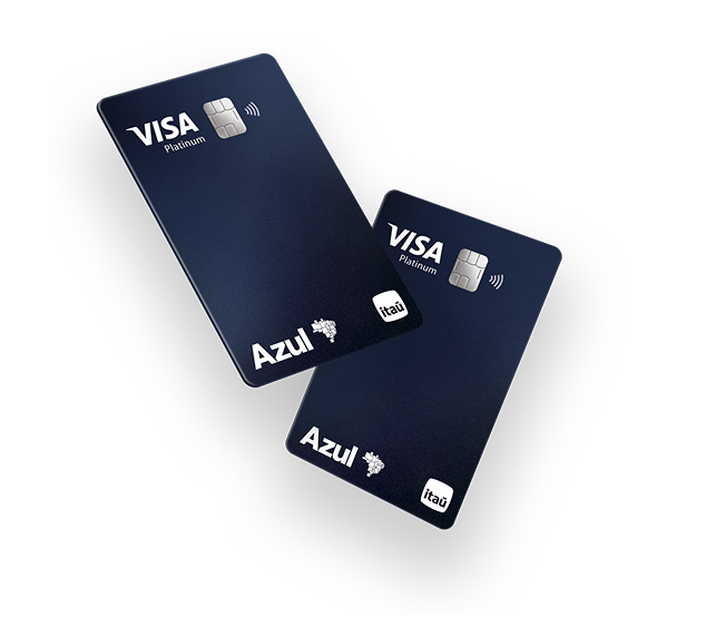 Cartão de crédito azul visa platinum/portfolio