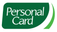 Logo da bandeira Personal Card. Lê-se: "Personal Card."