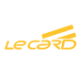 Logo da bandeira LeCard. Lê-se: "LeCard".