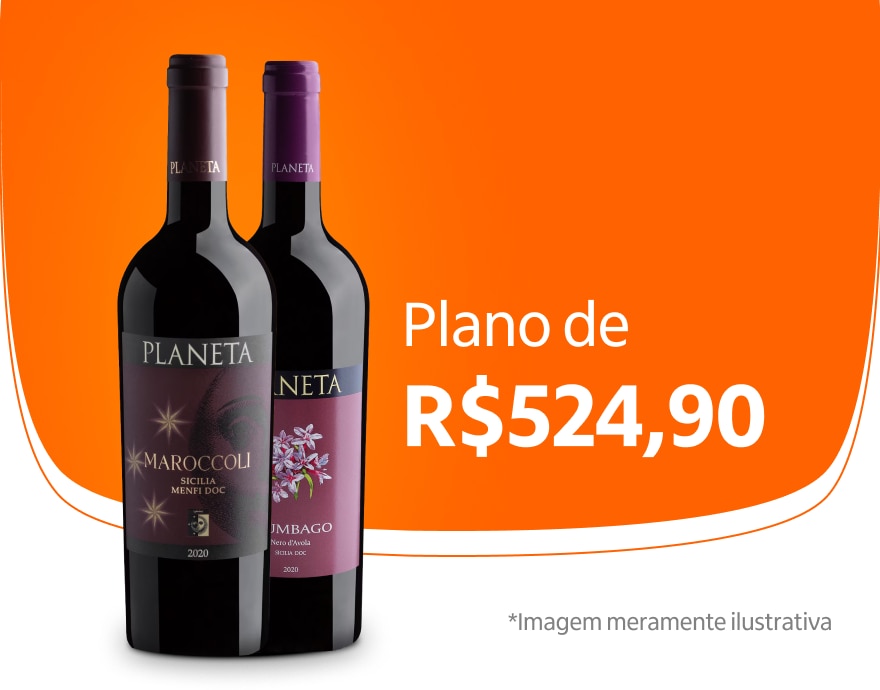 Banner com vinhos do plano Pra Impressionar por R$ 524,90