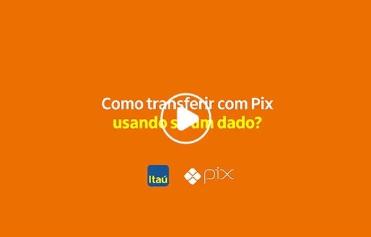Título do vídeo "Como transferir com Pix usando só um dado?"