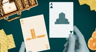 ilustração com cartas representando o momento certo para investir CDB