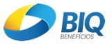 Logo da bandeira BIQ Benefícios. Lê-se: "BIQ Benefícios".