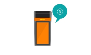 Ilustração de uma maquininha de cartão Smart Rede
