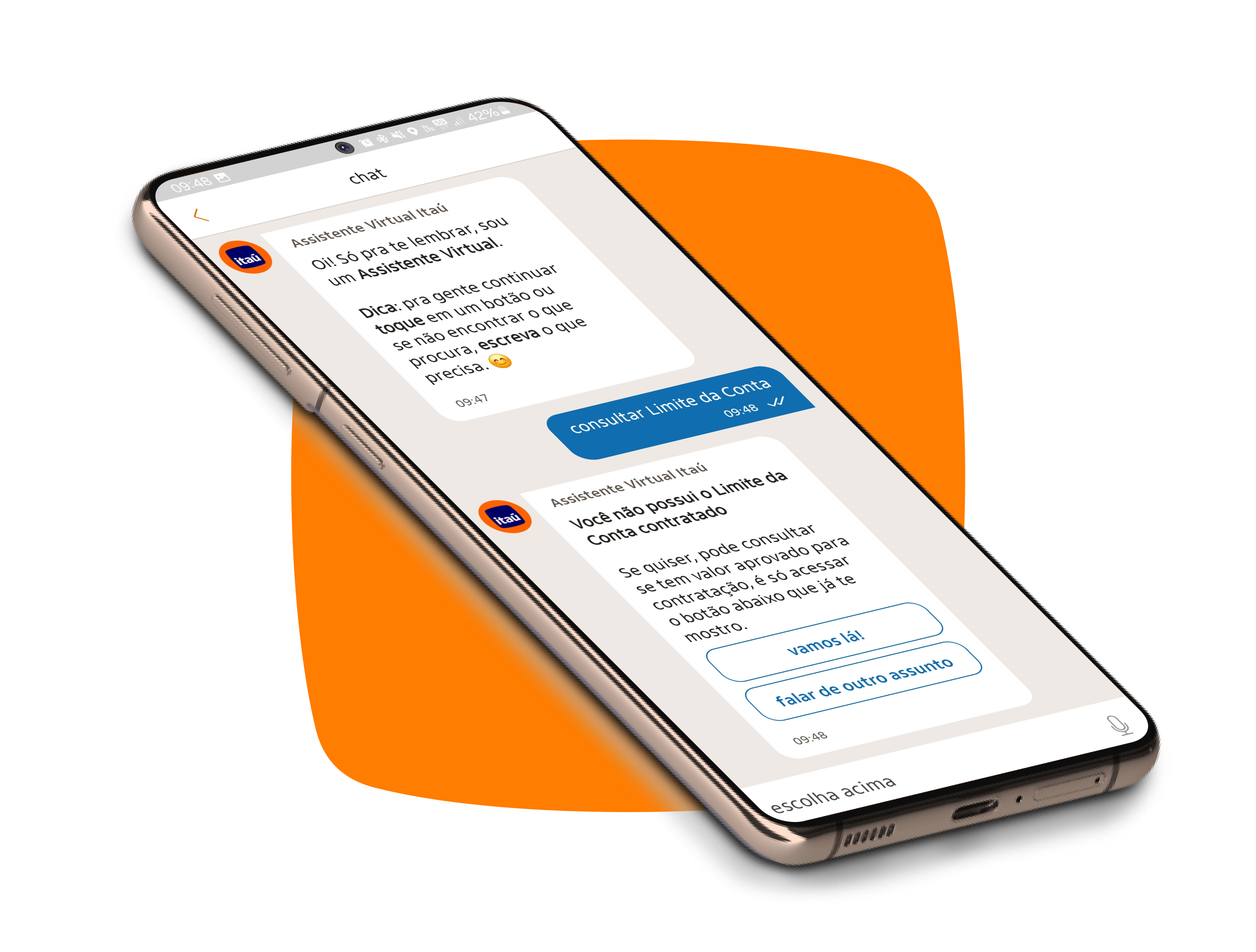 imagem assistente virtual Itaú