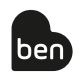 Logo da bandeira Ben. Lê-se: "Ben".