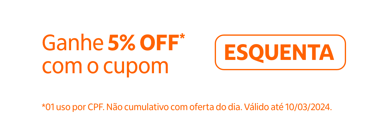 Parcelas sem juros ou cashback de 10% no Pix  