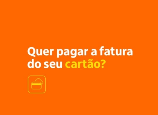 quer pagar a fatura do seu cartão?