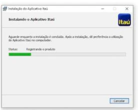 atualizar o aplicativo Itaú no computador sexta tela