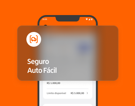 Tela do app apresenta desconto no Seguro Auto Fácil.