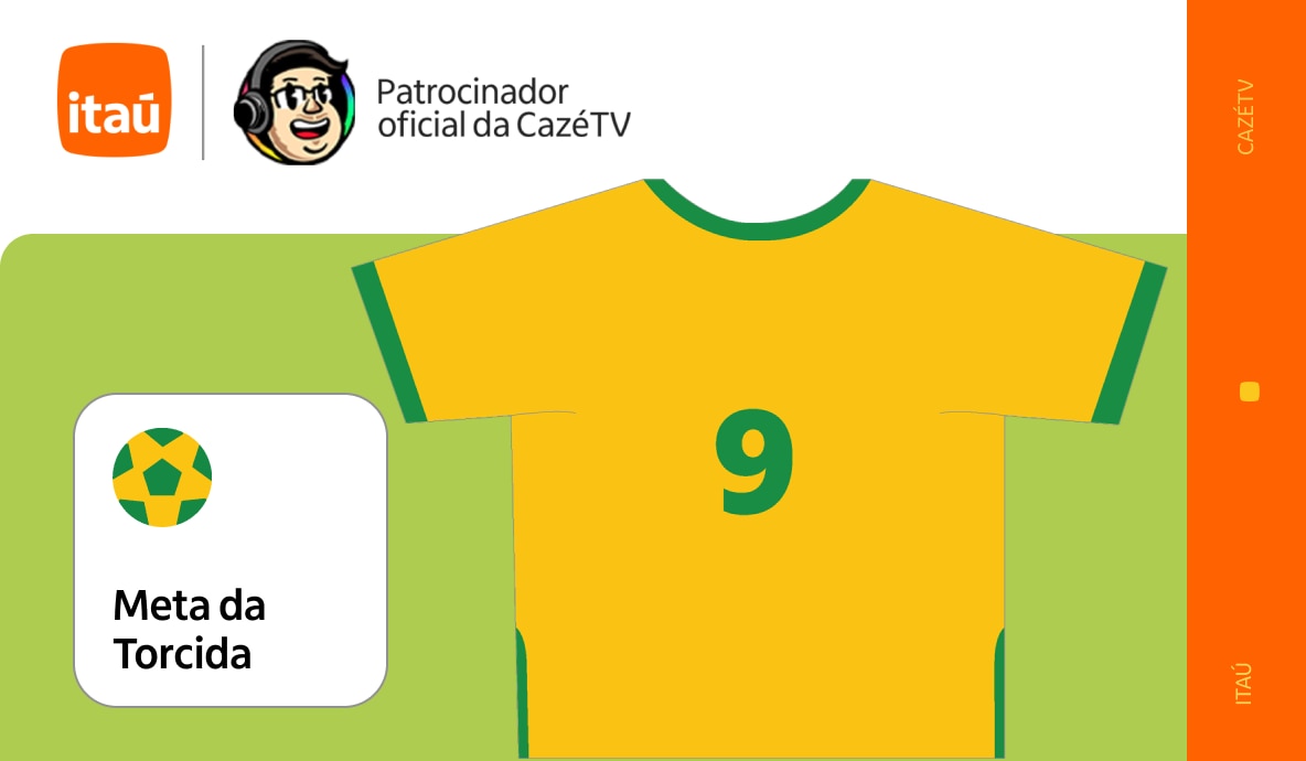 Meta da Torcida. Itaú, patrocinador oficial da CazéTV