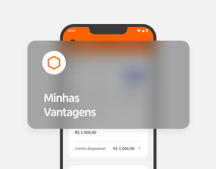 Tela do app destaca benefícios e descontos do Minhas Vantagens.