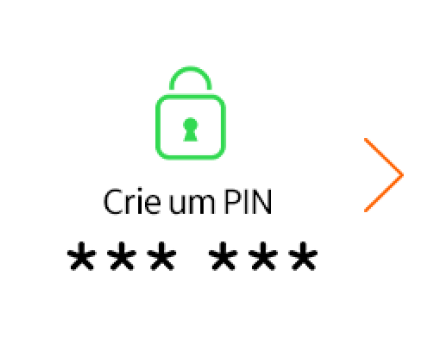 Ícone de criação de PIN