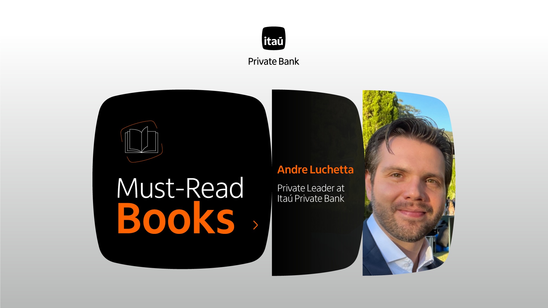 Imagem com os quatro livros recomendados empilhados e, ao lado, o nome e o cargo de quem fez as indicações