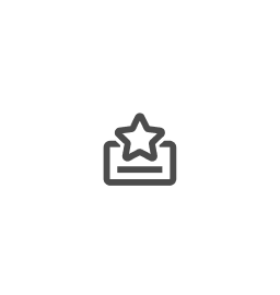 Ilustração de uma caixa com uma estrela centralizada