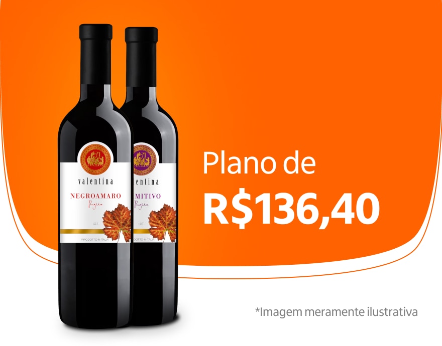 Banner com vinhos do plano Pra Explorar por R$ 129,90