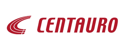 Imagem com fundo branco e logo da Centauro.