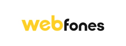 Imagem com fundo branco e logo da Webfone.