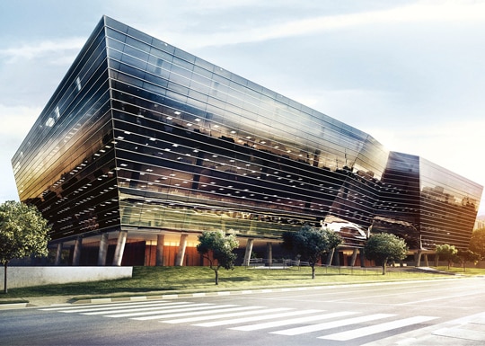 Foto do prédio do Itaú Private Bank em São Paulo.
