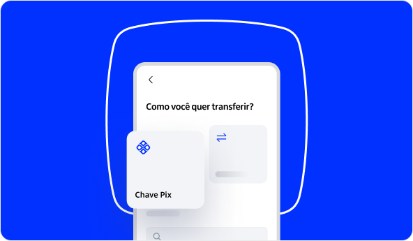 Aplicativo itaú Emps com a tela do Pix