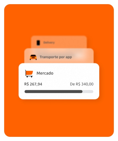 vários cartões de marcas parceiras em ângulos diferentes