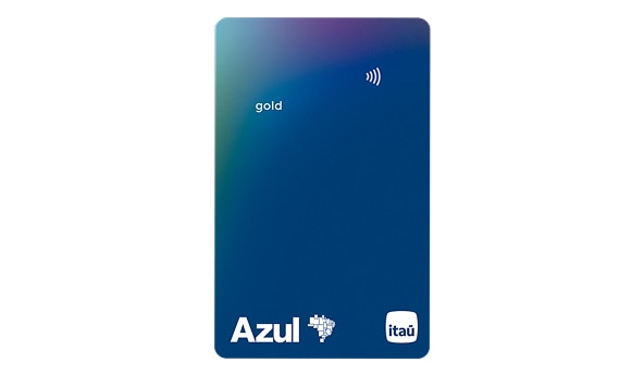 Ilustração do cartão Azul Itaú Gold