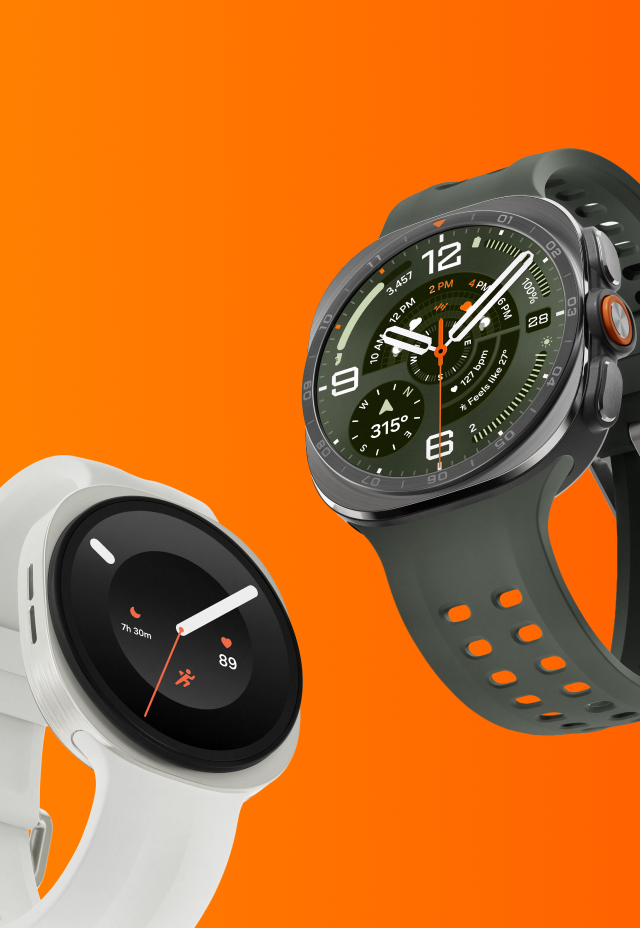 Lançamentos Samsung Galaxy Watch9 branco e Galaxy Watch Ultra2 verde