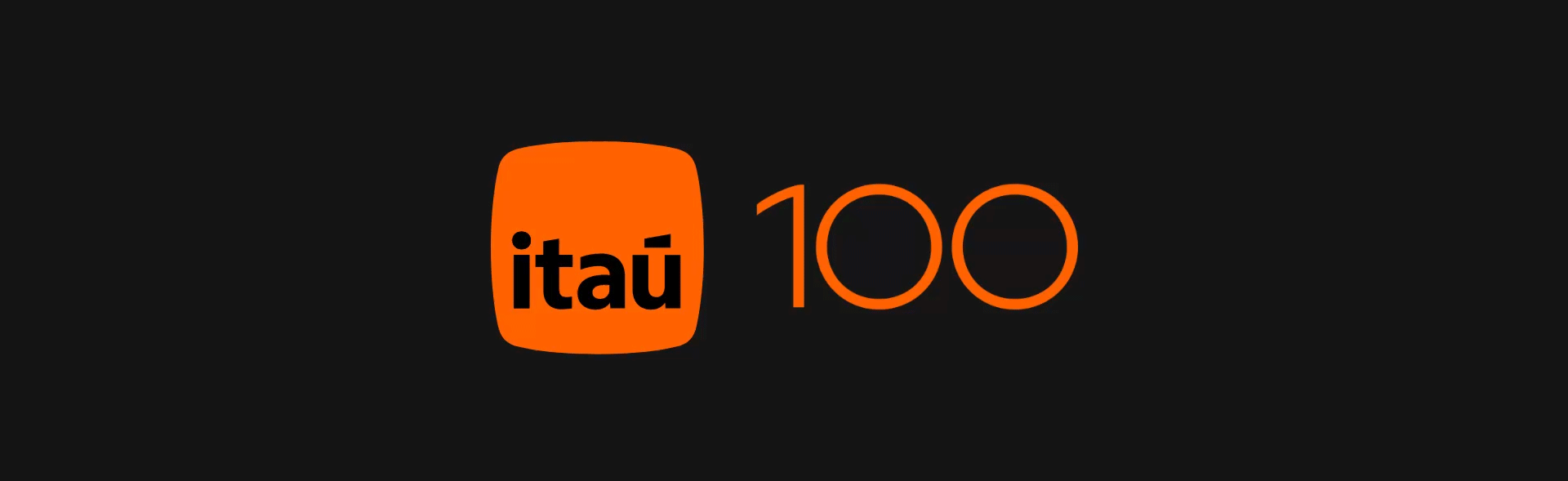 Logo Itaú 100 anos