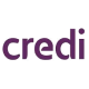 Logo da bandeira Credi. Lê-se: "Credi".