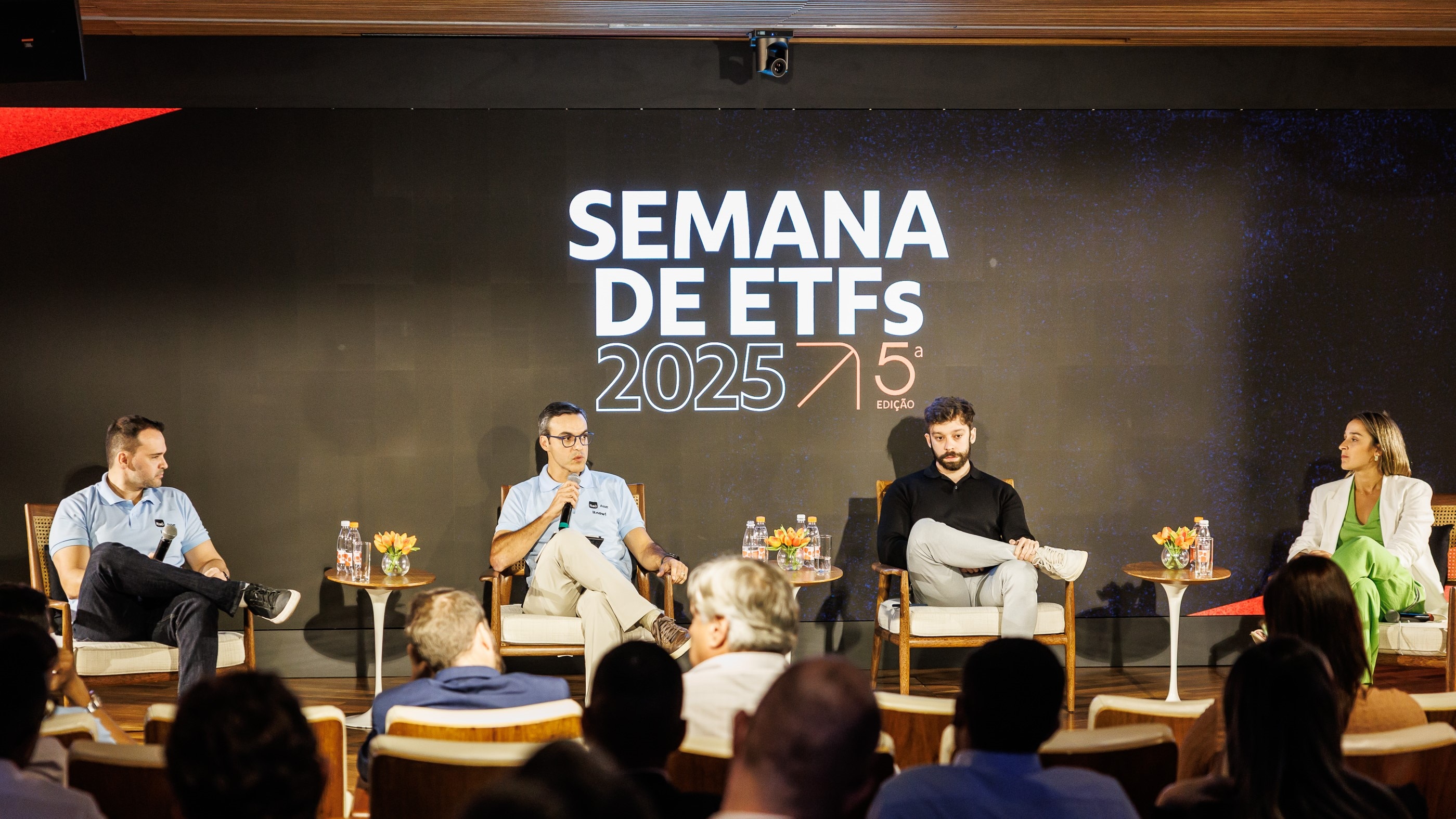 Os palestrantes do painel "Investindo como profissional com ETFs"