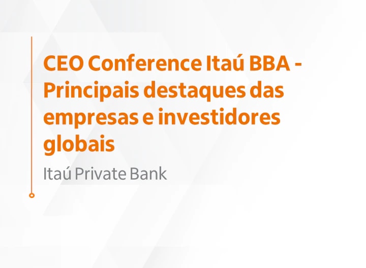 Principais destaques das empresas e investidores globais.