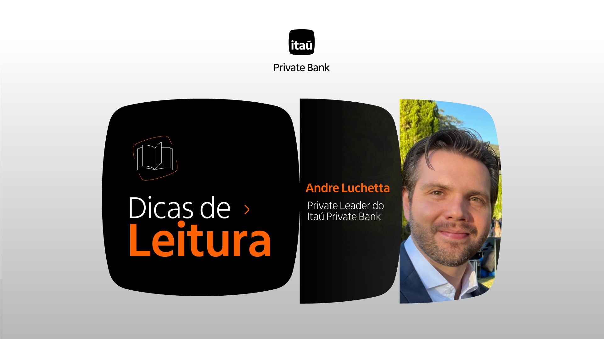 Imagem com os quatro livros recomendados empilhados e, ao lado, o nome e o cargo de quem fez as indicações