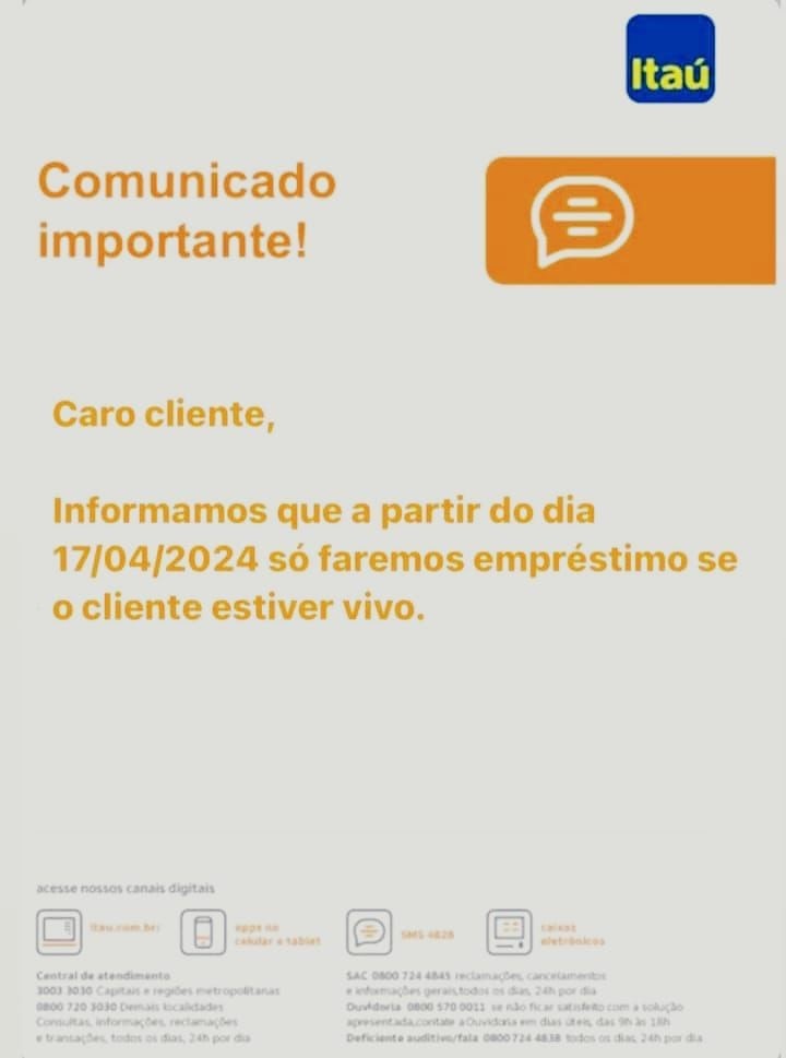 Informação falsa que circula em aplicativos de mensagem