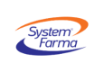 Logo da bandeira System Farma. Lê-se: "System Farma".