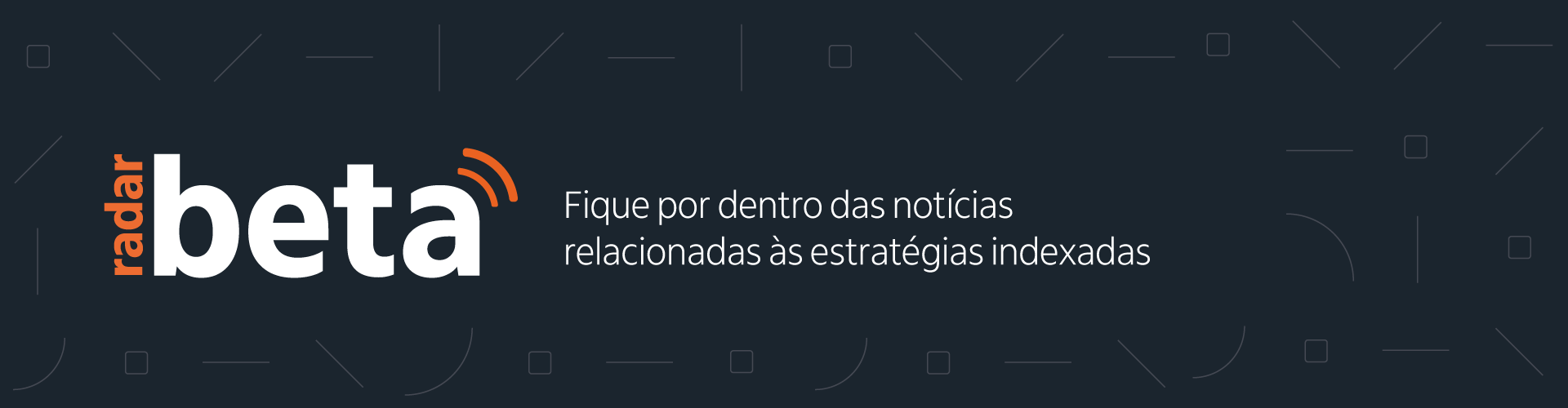 Capa do Radar Beta, com fundo na cor azul escuro